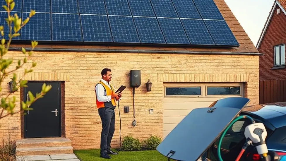 Solar Panels and Battery Storage in Cobham